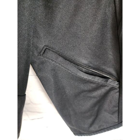 Nike Men’s Track Jacket Gray Black Stripe Windbreaker Full Zip Pockets Y2K XXL - Picture 5 of 5